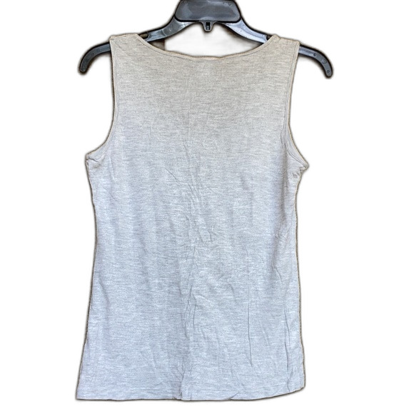 Ann Taylor metallic shine cotton tank top color grey - Picture 4 of 4